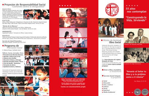DISEÑO DE TRÍPTICOS Y DESPLEGABLES - OBRAS DE MARTA ROCÍO BENÍTEZ - AÑO 2010